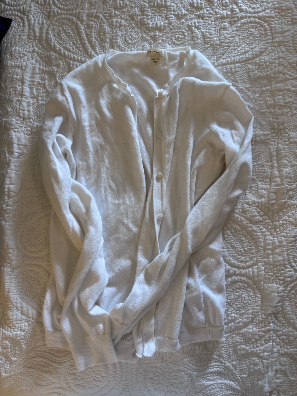 Crewcuts White Cardigan